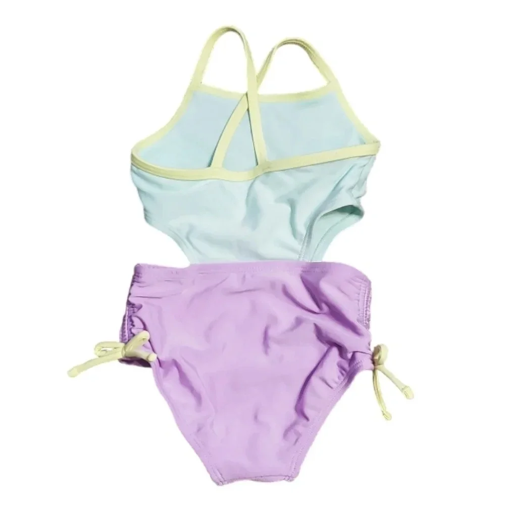 NWOT Cat & Jack Baby Girl's Colorblock One Piece Swimsuit 18M